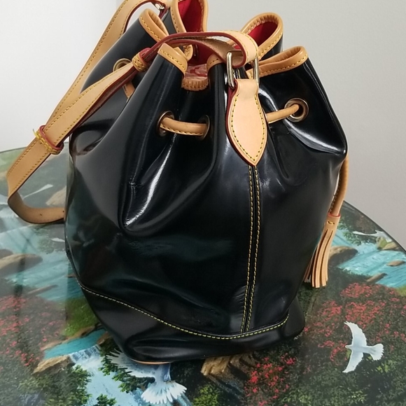 Dooney and Bourke Patent drawstring bag - Picture 2 of 10